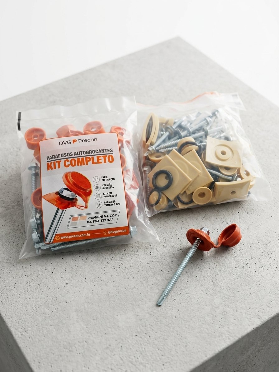 Kit Parafusos Autobrocantes Fixação + Acabamento