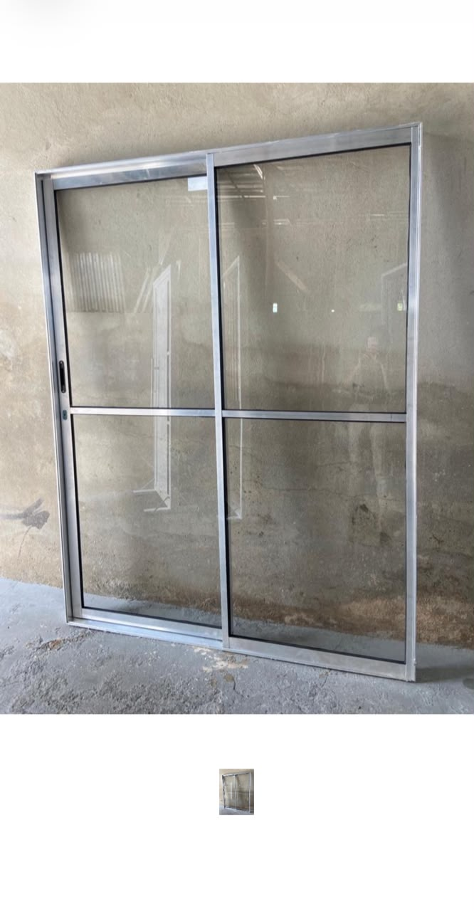 Porta de Alumínio de Correr 2 Folhas